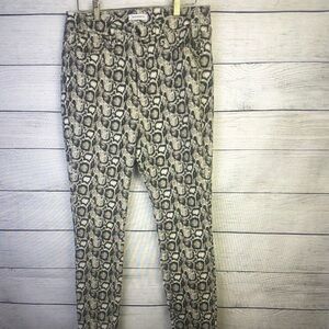 Zara Monochrome Snake Print Pants